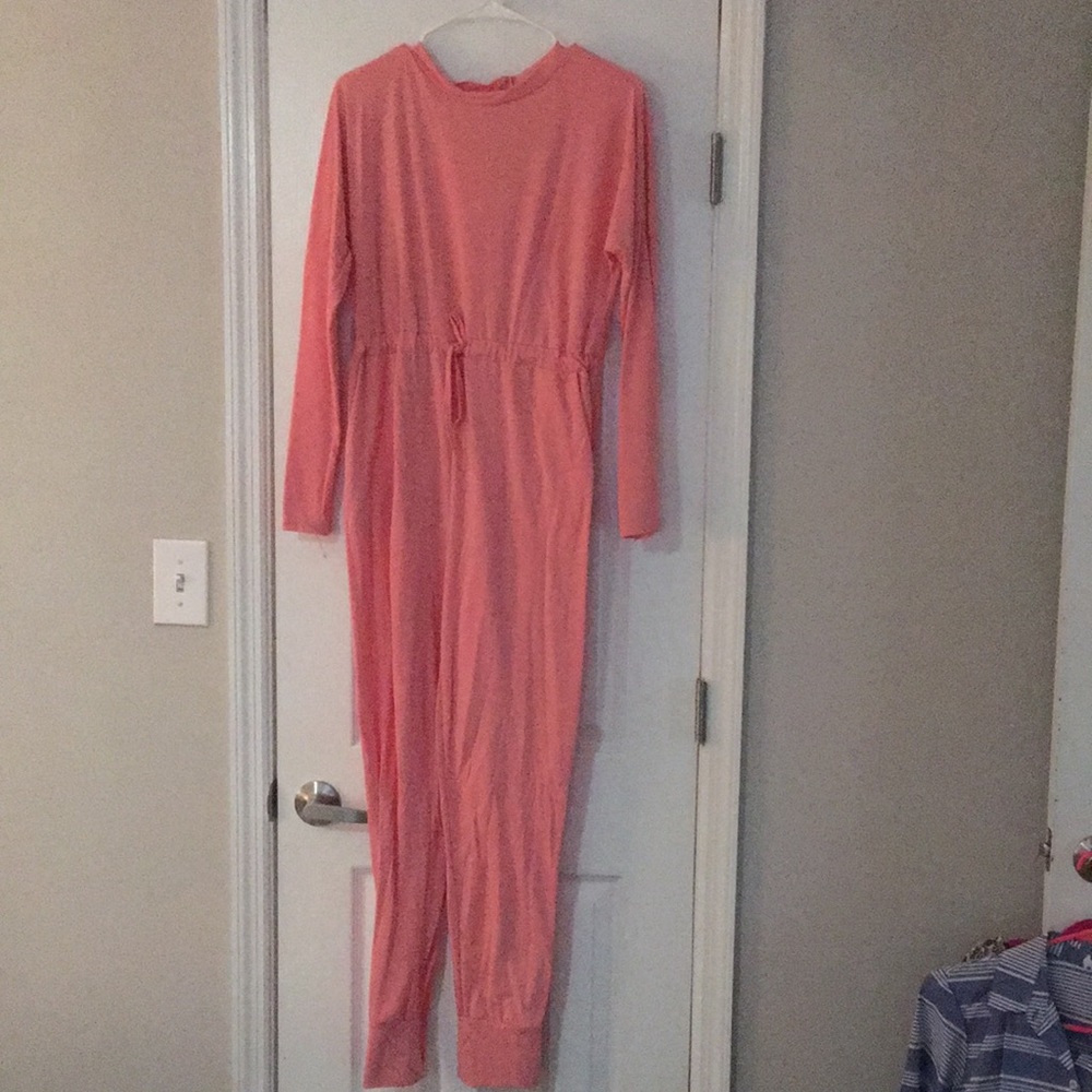 Medium coral comfy jumpsuit